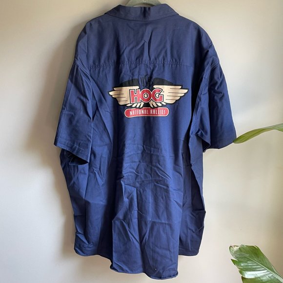 Harley-Davidson Harley Owners Group HOG Mechanic Style Shirt Size 4X - Picture 2 of 5